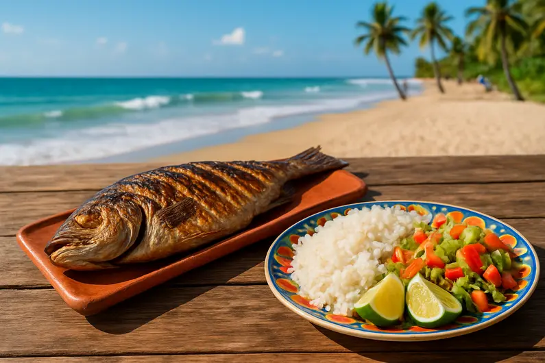 Peixe na Telha: Sabores e Experiências na Praia