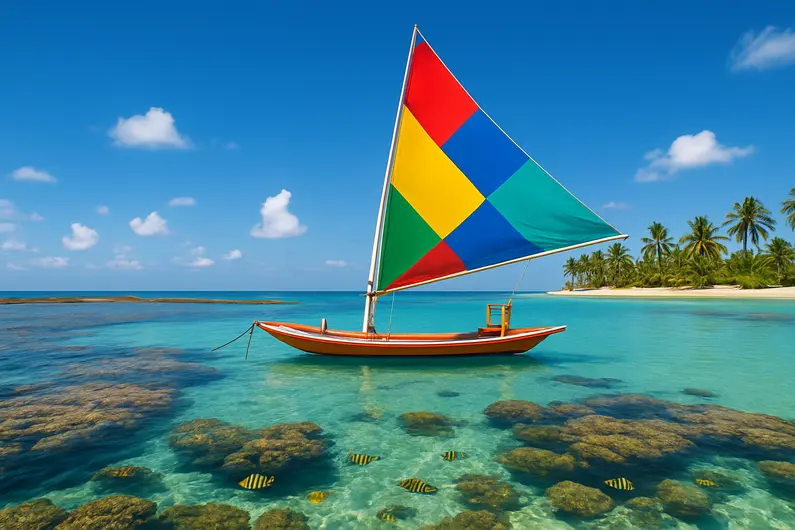 Passeio de Jangada com fotos em Porto de Galinhas